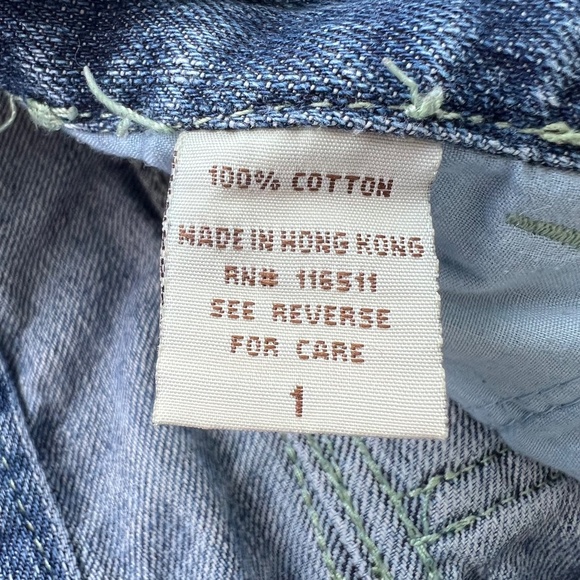 Jezebell Knee-Length Denim Shorts Sz 1 Y2k Punk Grunge 100% Cotton Metal Retro - Picture 9 of 15